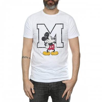 Klassisches M-Mickey-Mouse-Baumwoll-T-Shirt für Herren