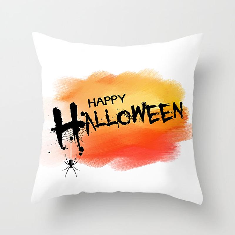 Halloween Pillowcase  Cartoon Devil Pumpkin    Decorative