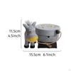 Donkey Figurine Ashtray Ash Tray Desktop Ornament for Fireplace Desk Cabinet