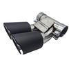 Porsche 718 Black Carbon Fiber Stainless Steel Performance Exhaust Tailpipe