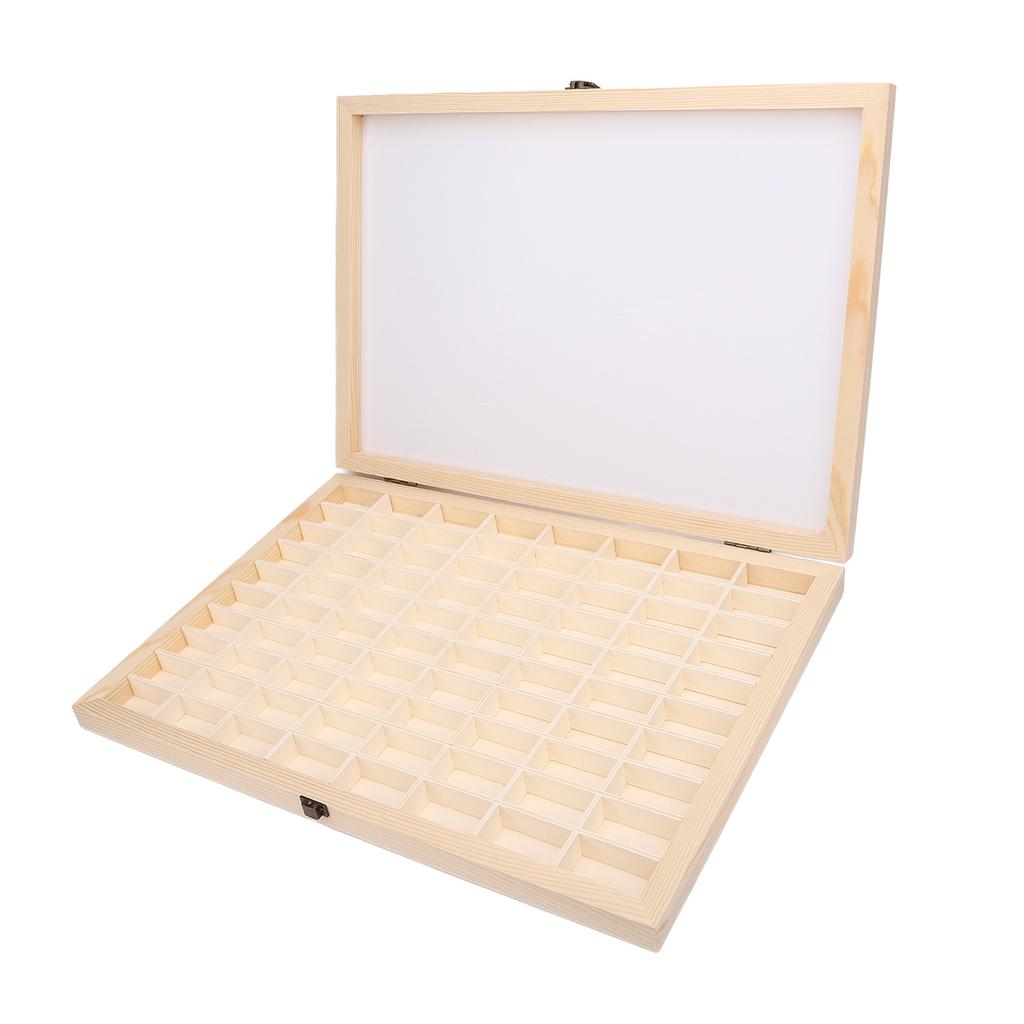 Camera Film Display Box for 135 35mm Films Wooden 80 Slots Camera Reel Storage Cabinet Display