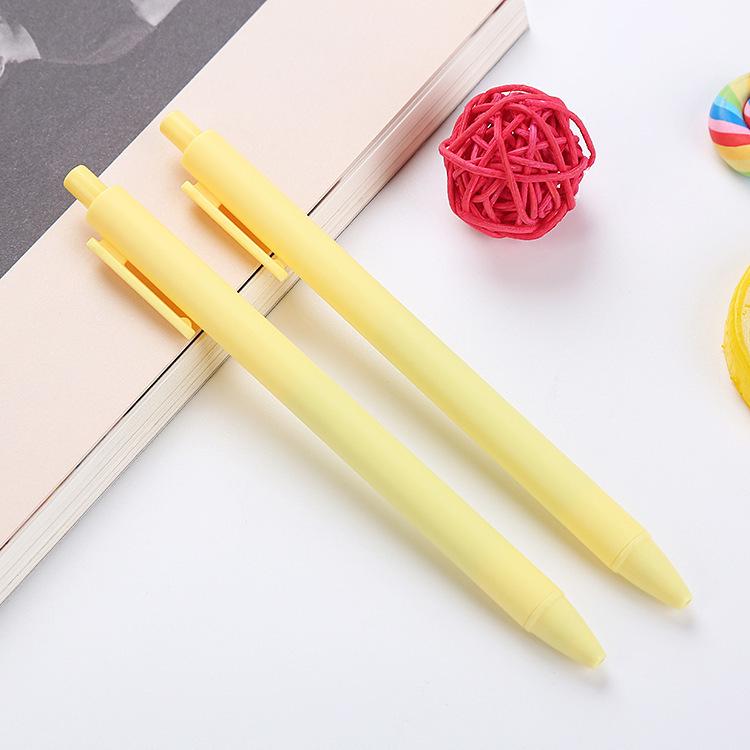 Macaron Color Gel Pens & Push-Type Black Pens for Students & Office