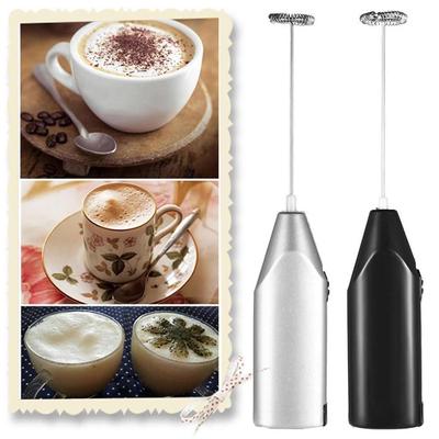 1 Pcs Handheld Edelstahl Milchaufschäumer Schäumen Mixer Espresso Cappucino Latte Maker Batterie Betrieben Beater Rührer