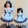 Girl cartoon rabbit police officer Lolita dress summer dress mesh princess dress fluffy dress birthday dress