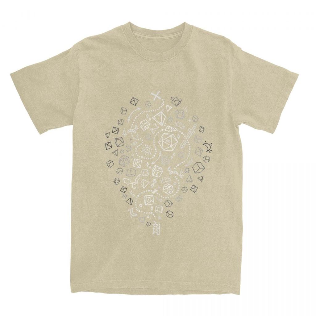 Unisex Womens DnD D Dice The Adventure Begins Shirt Merch Dungeon Dragon Pure Cotton Tops Tshirt Vintage Tees All Seasons