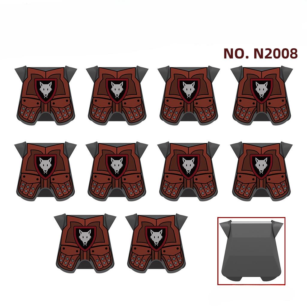 

10 шт. средневековый замок рыцарские доспехи строительные блоки детские игрушки аксессуары