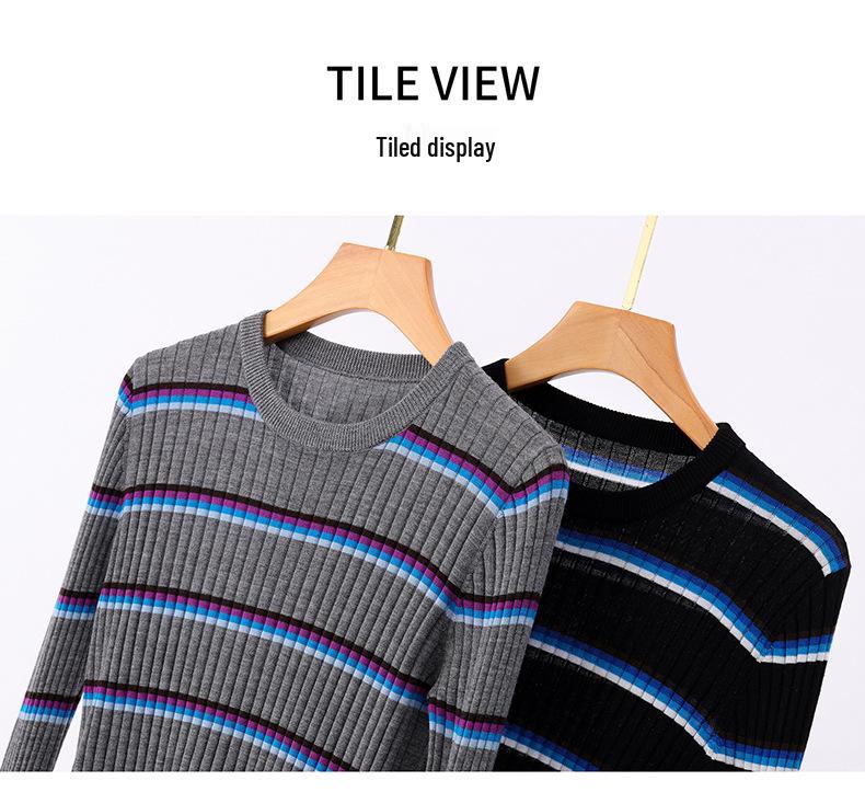 Leka Sha 100% Pure Wool Round Neck Long Sleeve Base Layer Pullover