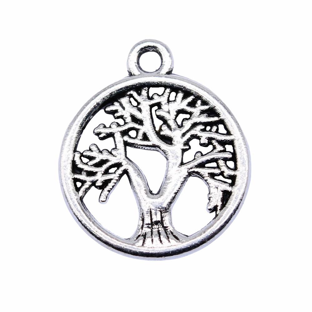 Tree Of Life Charms Antique Round Pendants For Spiritual DIY Jewelry