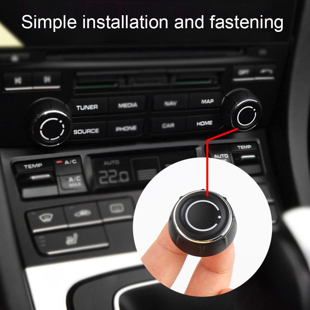 CD Control Switch Button 97064292901 Car Center Console Audio Volume Knob Cover 97064293001 for Porsche Boxster 718 2016-2020