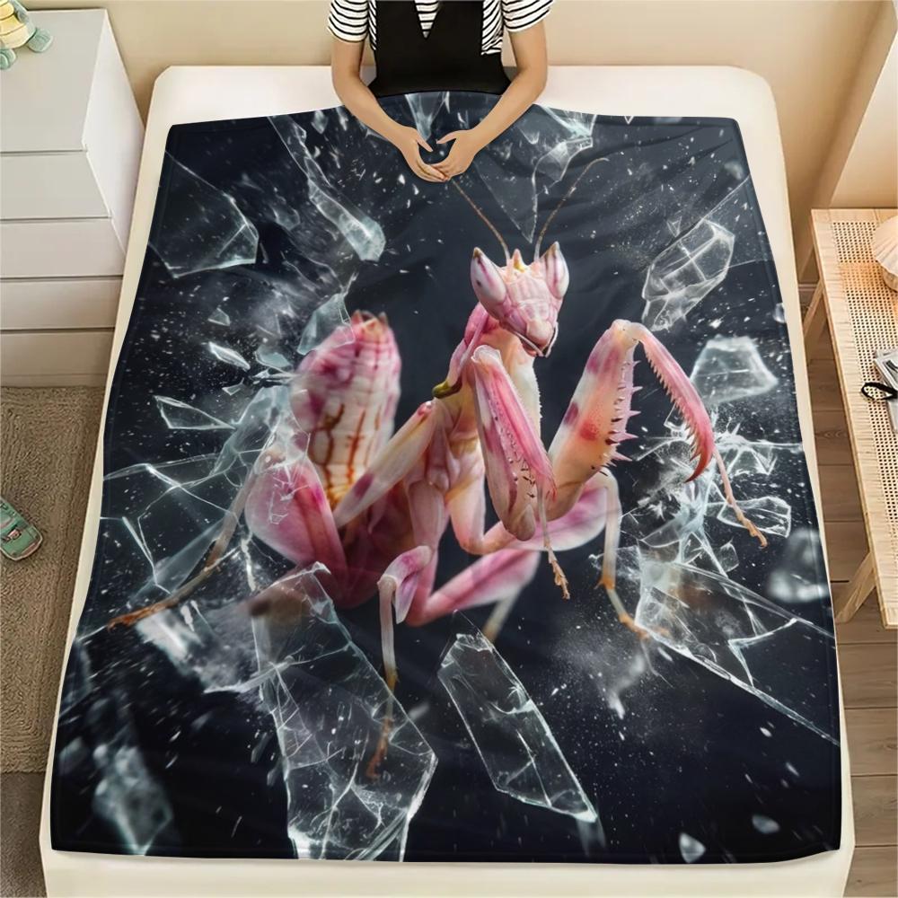 

1PC Cute Pets Print Flannel Blanket, High quality All Seasons, Home Decor, Warmth and Comfort, Perfect for Christmas Gifts 80cm x 120cm