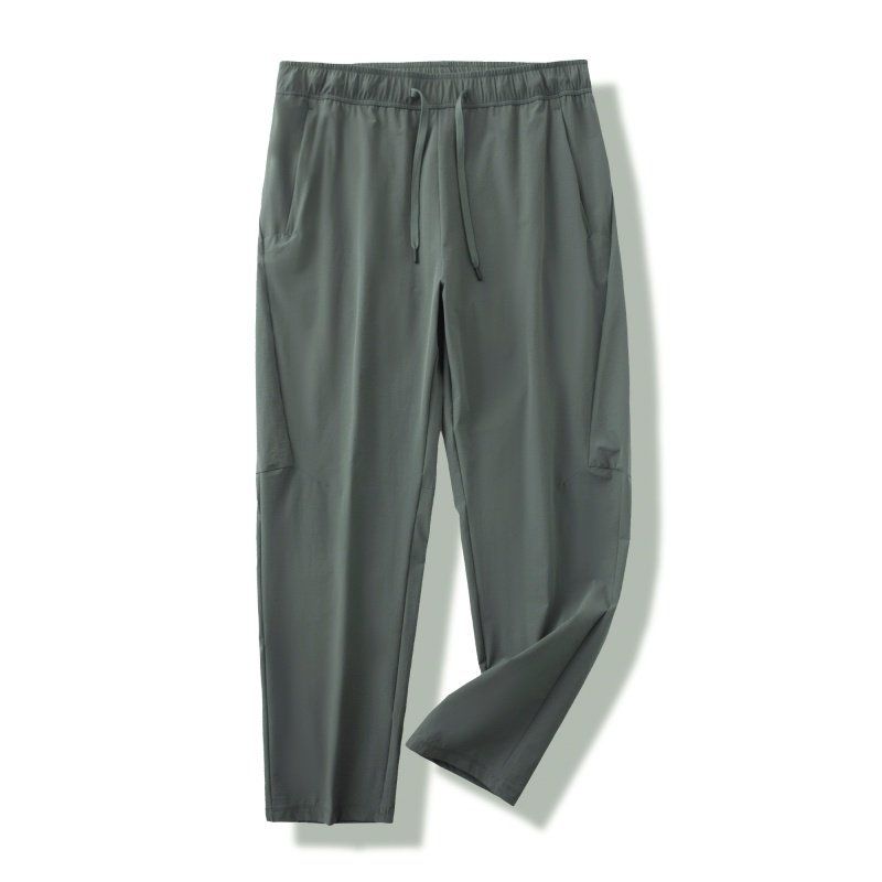 Export Surplus Lightweight Cotton-Feel Quick-Dry Breathable Spring/Summer Men's Stretchy Quick-Dry Tapered Thin Sports Casual Pants