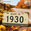 Vintage City Year Landscape Print Metal License Plate Sign Retro D Flat Printed Tin Plaque Wall Decor for Home Bar