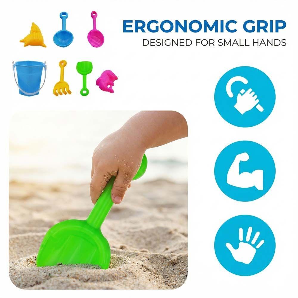 Parent-Child Beach Sand Play Toys Crab Fish Mold Summer Beach Toys Beach Shovel Bucket Set  Summer