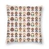 Hamilton Musical Characters Square Pillowcase Polyester Linen Velvet Printed Zip Decorative Sofa Seater Cushion Cover