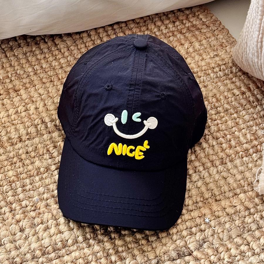New Kids Quick Dry Baseball Cap Girl Boy Summer Cute Macaroon Color Smile Face Snapback Hat Baby Outdoor Children 3-7 Years