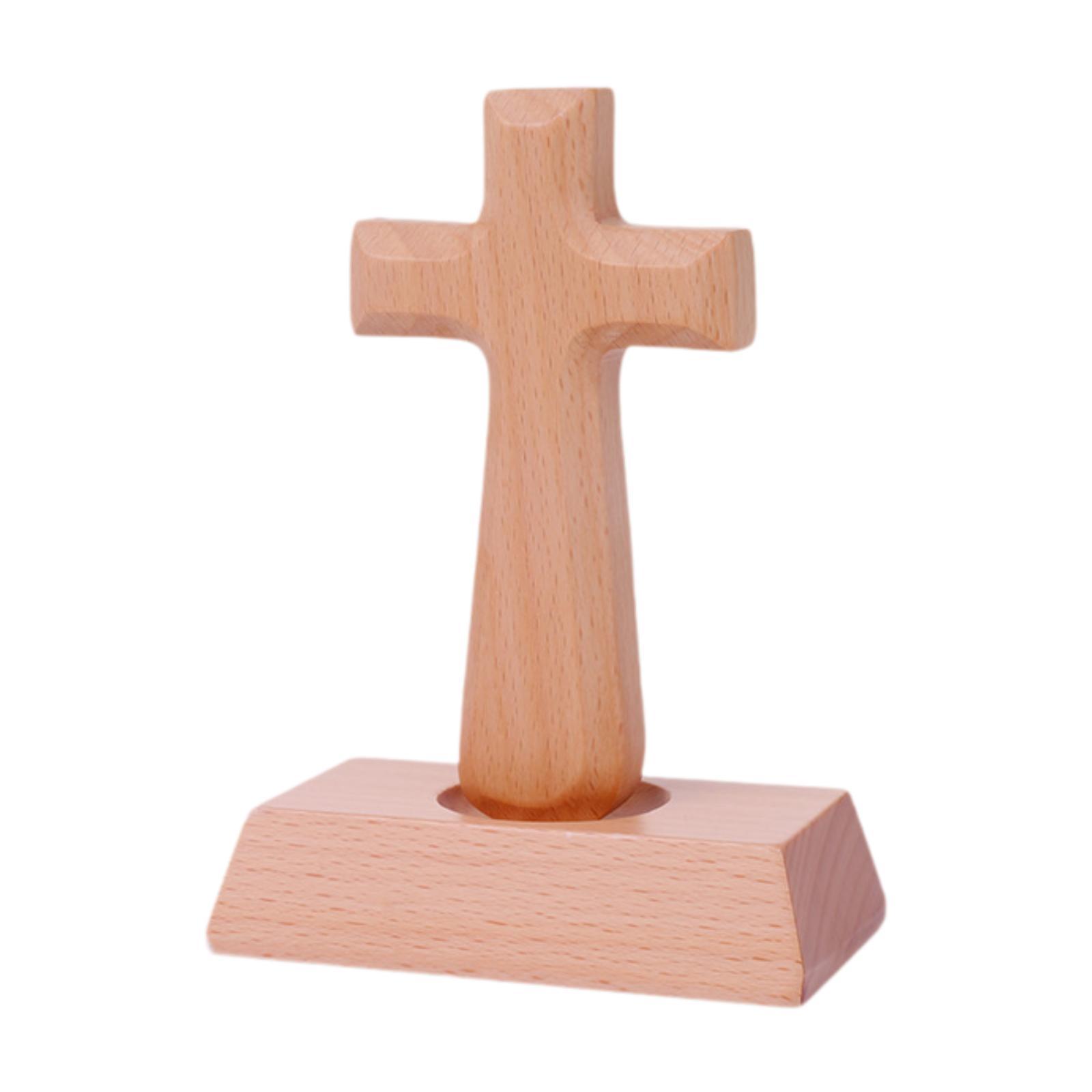 Religious Cross Decor, Religious Favor Tabletop Cross for Catholic Church Prayer Christmas Table Decoration