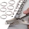 50Pcs Sturdy Loose Leaf Binder Rings Assorted Sizes Keychain Rings Office Organization