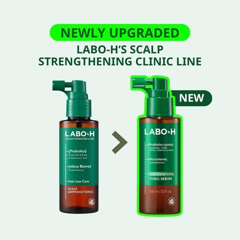 LABO-H Scalp Strengthening Tonic Serum (100ml +100ml Refill / 3.38 Fl. Oz)