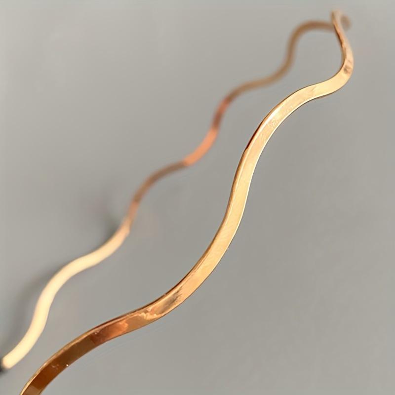 Elegant Wavy Hairband Hair Hoop Daily Fashion Accessory for Women Simple Chic Style
