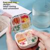 Portable Pill Box 8 Compartments Pill Case Square Pill Organizer  Travel