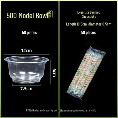ZISIZ Disposable Thickened Plastic Lunch Box