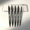 Dual Tip Art Markers, Fine & Broad Point Black Ink Pens, Water-Based Quick-Dry For Drawing, Sketching, Marking