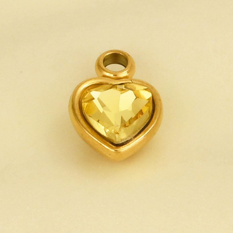 Elegant Girl Pendant Rhinestone Love Stainless Steel Pendants For Jewelry Making Supplies Heart Charm Pendant Handmade Bracelets