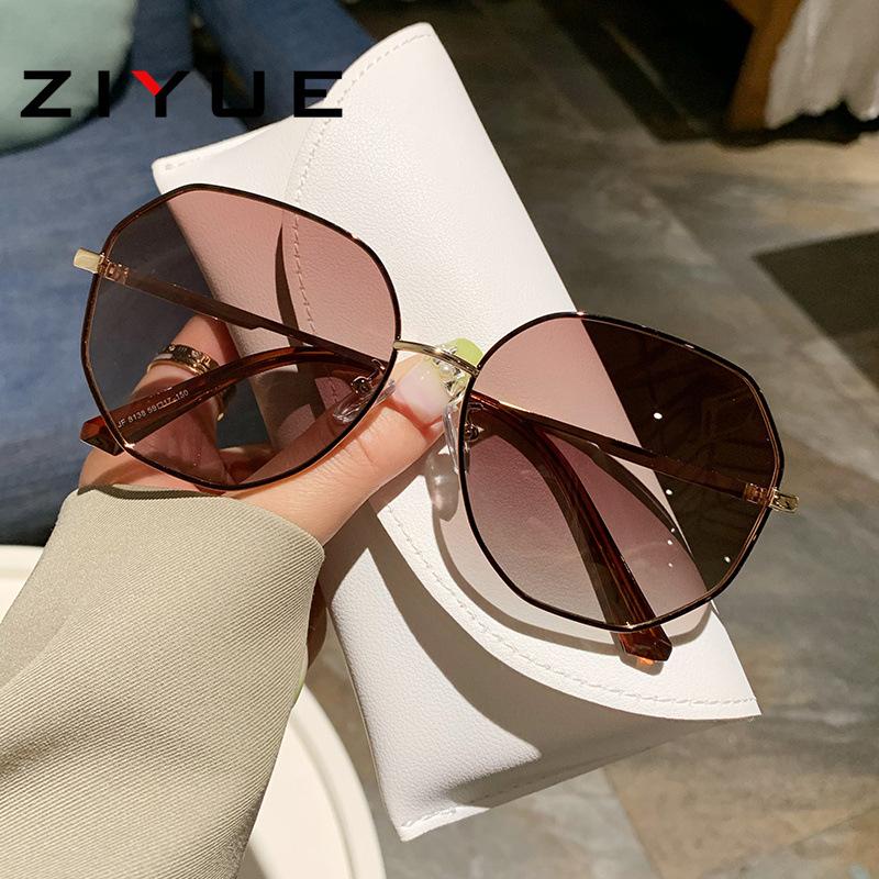 

New high-end sunglasses, big face sunshade, thin women s driving glasses, UV-proof polarized sunglasses
