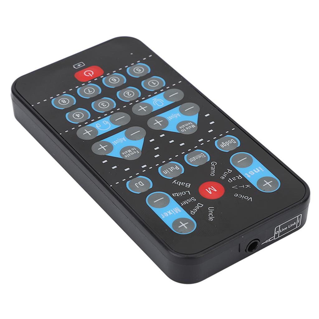 Mini Voice Changer 8 Sound Effects Support Multi Languages ​​Beautification Handheld Sound Card for