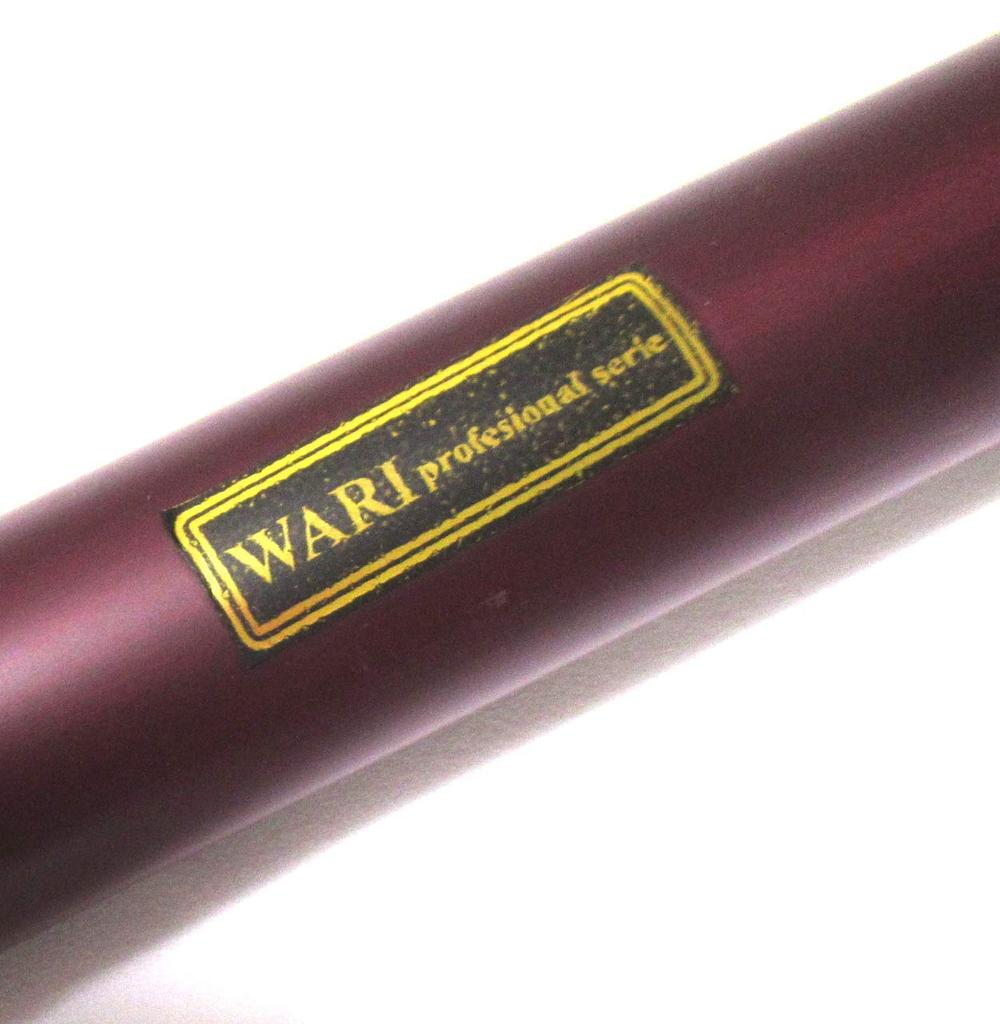 [WARI QUENA PRO WINERED] WARI Professionelle Quena, G-Ton, Hochwertiges Holz-Volksinstrument, Anden-Stil, Weinrote Oberfläche, Modell mit eingraviertem Logo,