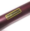 [WARI QUENA PRO WINERED] WARI Professionelle Quena, G-Ton, Hochwertiges Holz-Volksinstrument, Anden-Stil, Weinrote Oberfläche, Modell mit eingraviertem Logo,