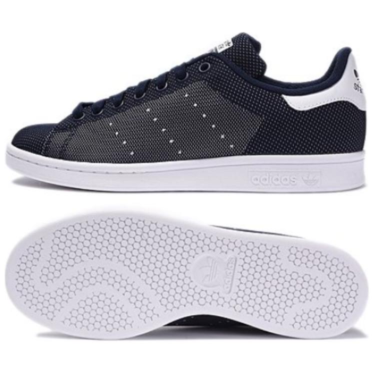 adidas Originals Stan Smith Versatile Non-Slip Durable Low-Top Sneakers Unisex Sneakers Blue AF4380