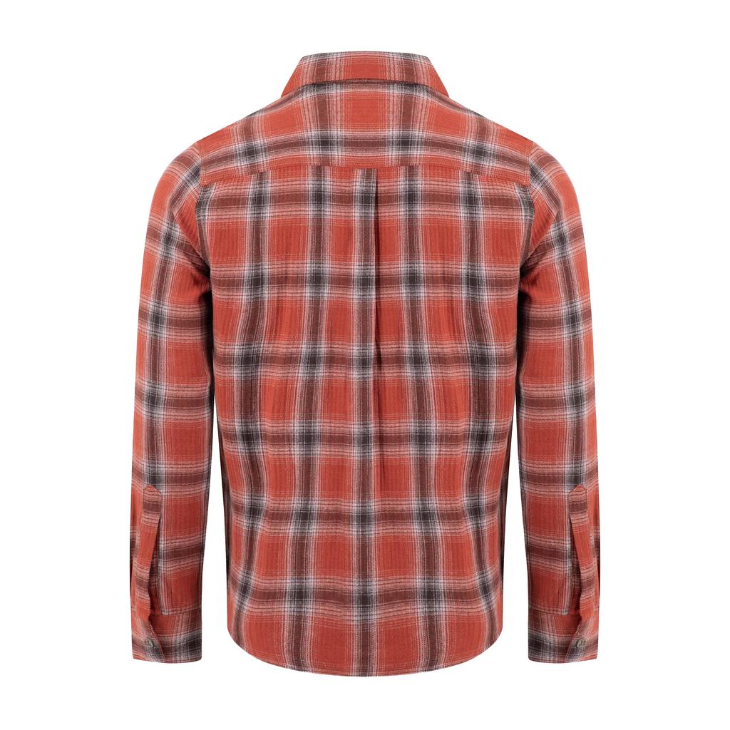 Weird Fish Mens Broxton Herringbone Check Long-Sleeved Shirt