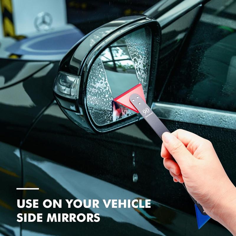 Car Wrap Squeegee Elastic Rubber Window Tint Tools Water Scraper Car Film Scraper With Metal Handle For Vehicle Tinting Film
