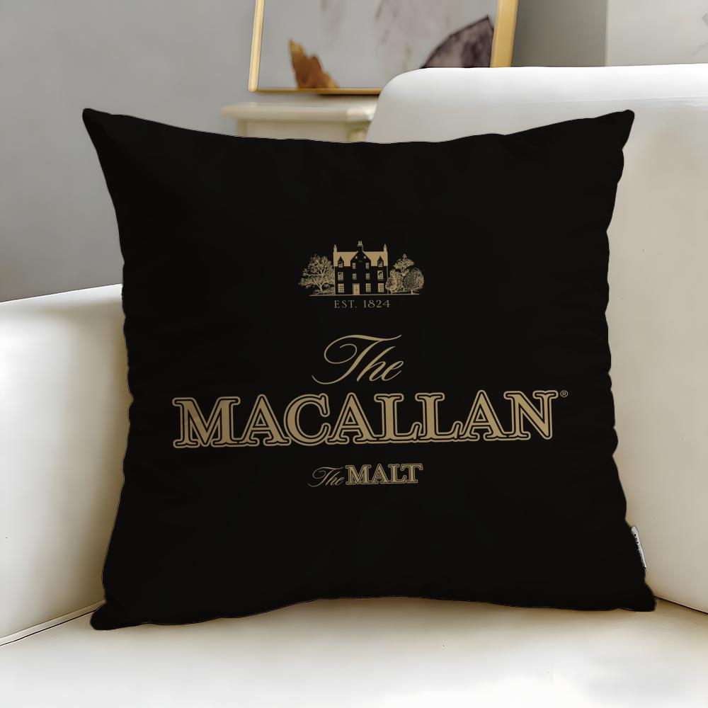 

classic beverage brand Macallan Cushion Cover Soft EasyWash Pillow Case Versatile for Couch Bed Travel and Office 30X30cm