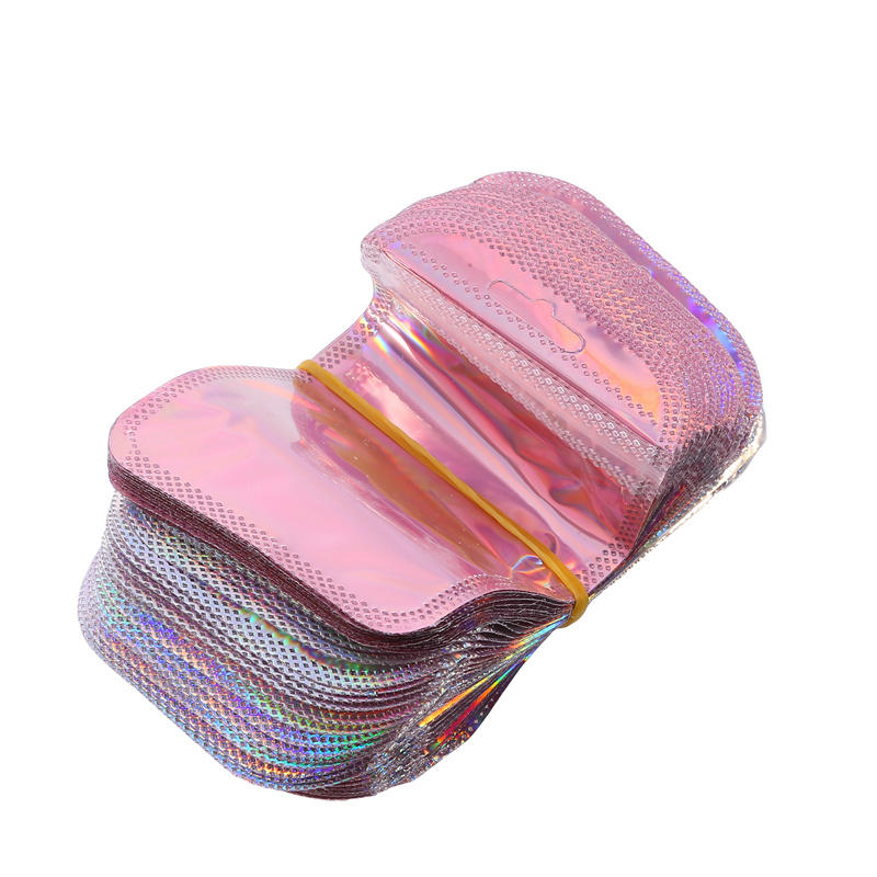 50 Stück schillernde Ziplock-Beutel, transparente Laser-Kunststoff-Wiederverschließbare Beutel für Schmuck-Display, Bastelarbeiten, Nägel, Wimpern