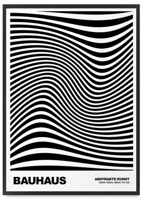 Black and White Bauhaus Poster