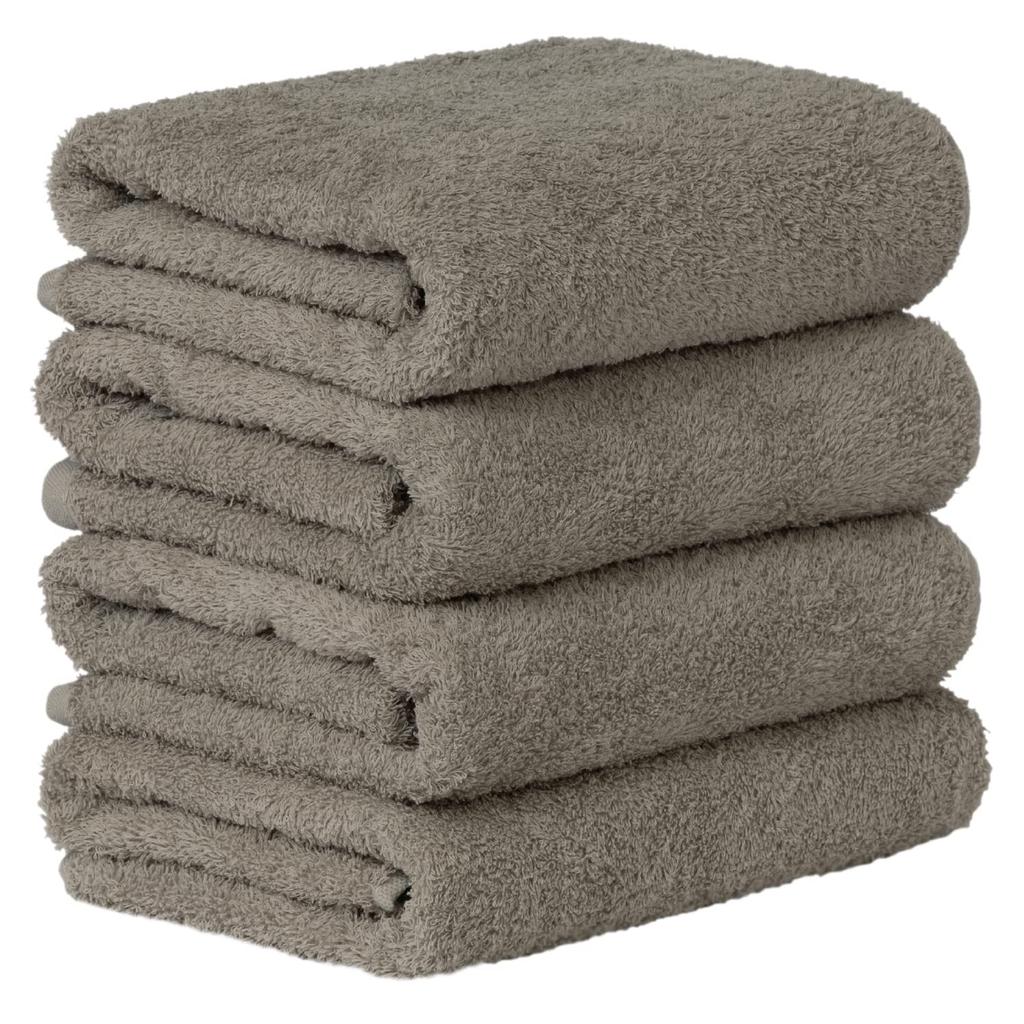 Towel Laboratory Reason for Mini Bath Warm Gray and Roasted Set of Easy to JapanTechnology [The Lightness] #006 Towels, Brown, 4, Quick-Drying, Thin,