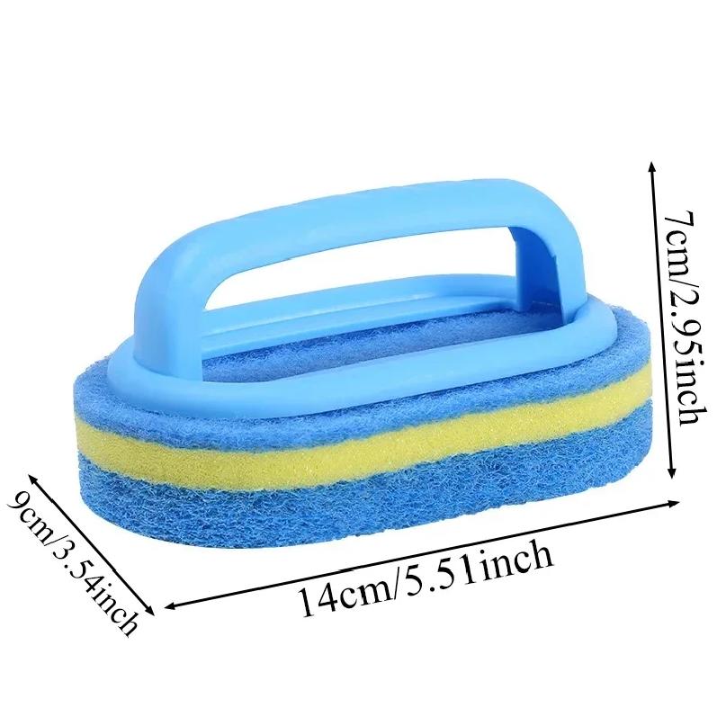 Cepillo de Limpieza para el Hogar con Mango Esponja Limpieza Fácil Cocina Baño Inodoro Pared Ventana Azulejos Cerámicos Herramientas de Limpieza