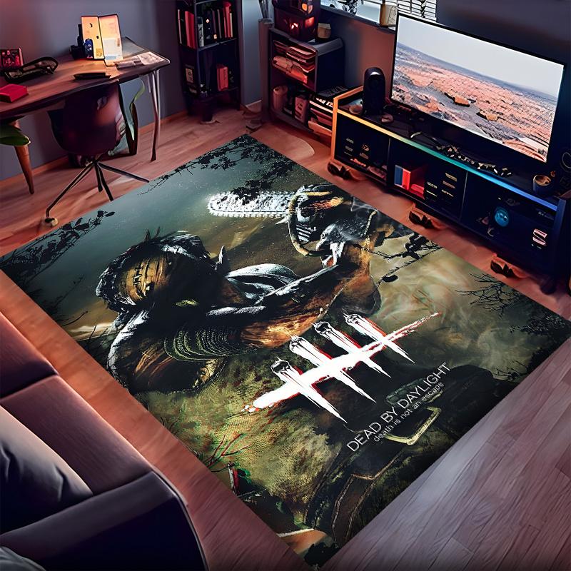 Dead Daylight Polyester Carpet, Soft Indoor Mat for Office Chair, Living Room, Computer Desk - Decorative Home Office Rug Design