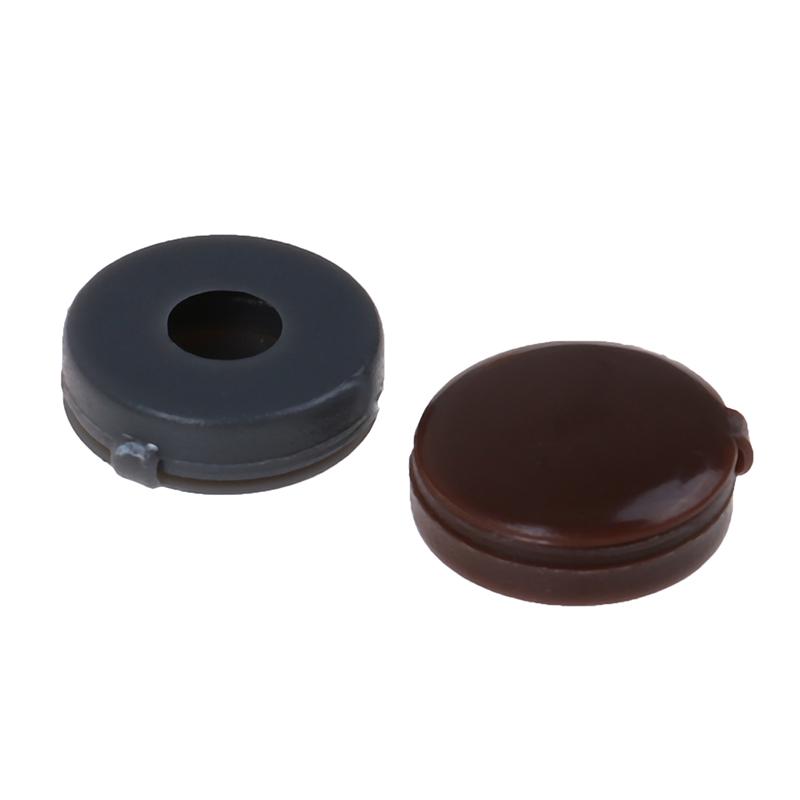 50Pc Hinged Plastic Screw Fold Caps Button For Car Furniture Decorative Cover