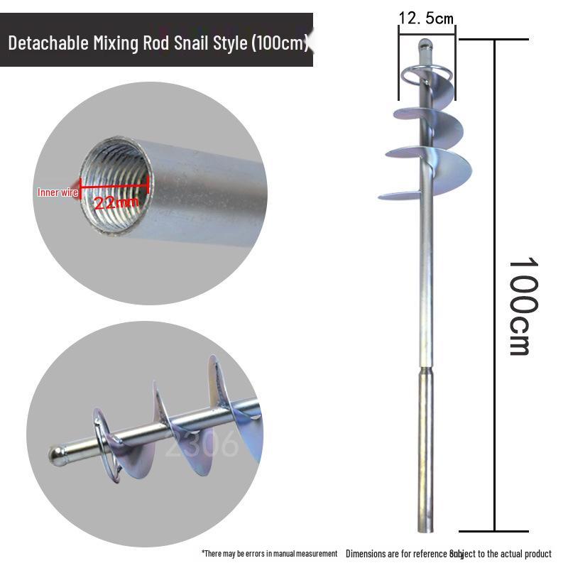 Rhinestone Spiral Mixing Rod for Cement and Putty Coating