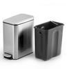 Edelstahl Stummschaltpedal Mülleimer Abfalleimer Mülltonne 5L für Zuhause Schlafzimmer Küche Gebrauch