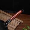 Forged Iron Wok Pan Non-Stick Fish Scale Skillet Pot Even Heating Ergonomic Handle Cooking Pot for Frying Stewing Steaming