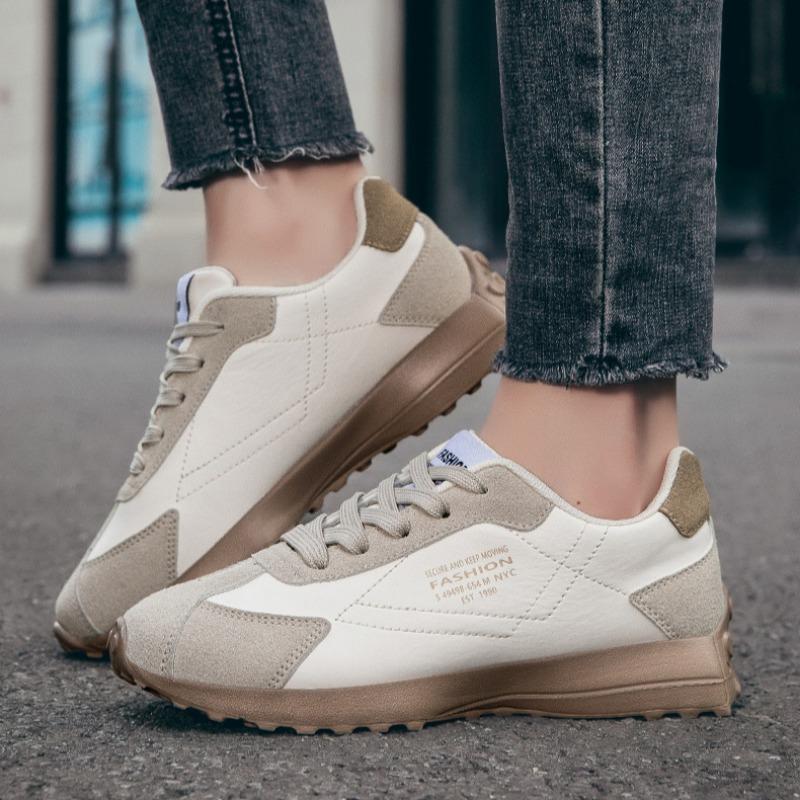 Women's New Casual Versatile Leather Soft-soled Forrest Gump Shoes