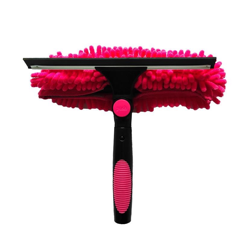 Dual-Sided High-Rise Window Cleaning Squeegee: Efficient Glass Cleaner for Easy Two-in-One Use