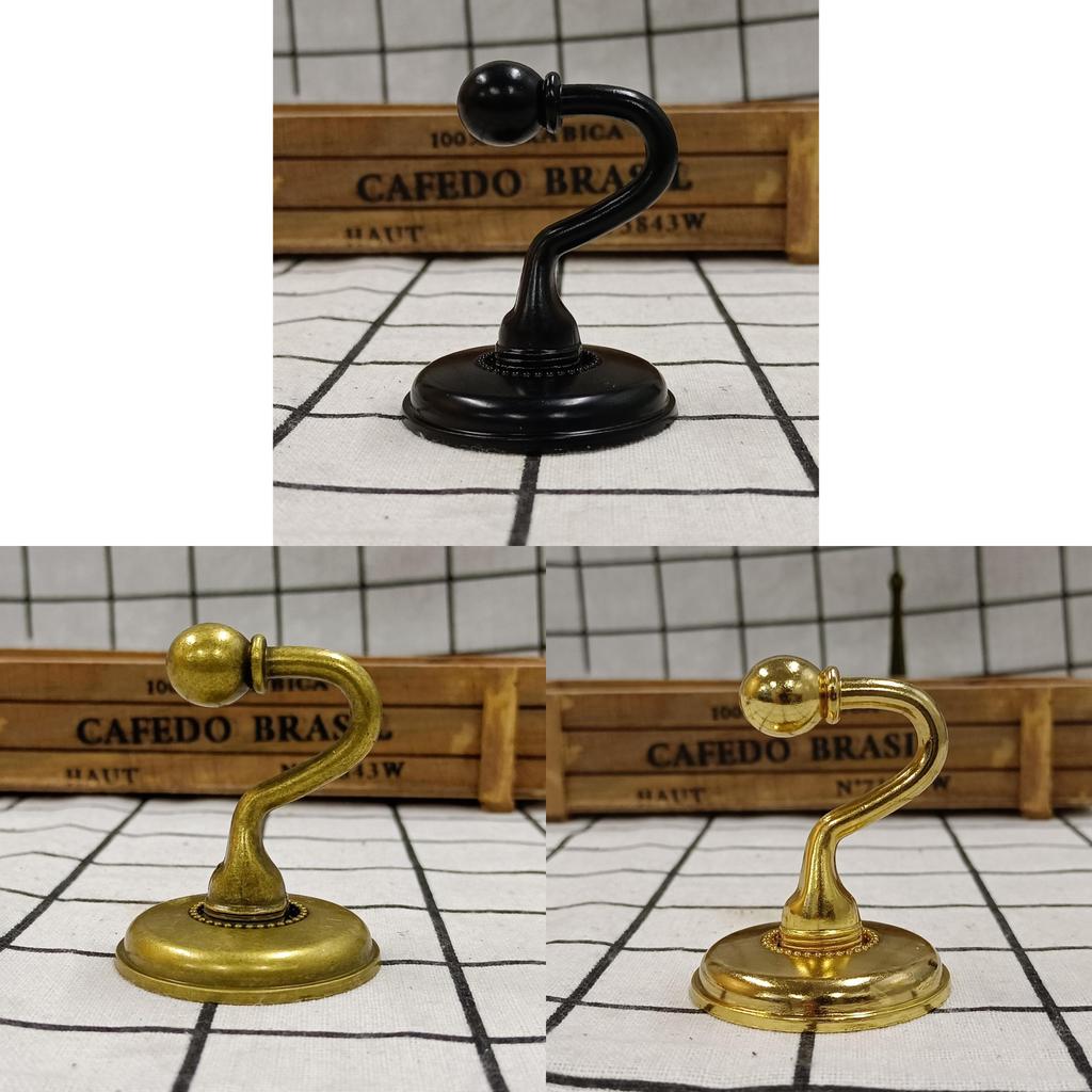 Modern Zinc Alloy Curtain Wall Hook With Screws For Home Office Decor