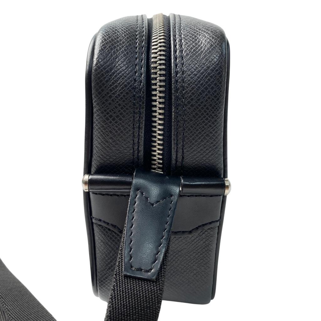 Gebrauchte LOUIS VUITTONClutch-Tasche schwarzes Leder Herren