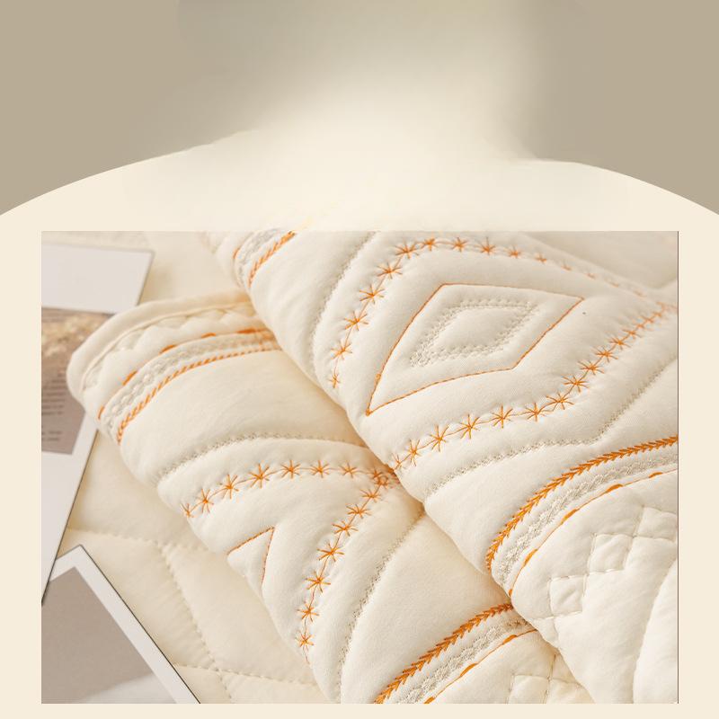 Affordable Luxury Style Cotton Sofa Cushion Cream High-Grade Quilted Sofa Cover Four Seasons Universal Non-Slip Sofa Cover Cloth