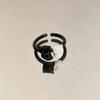Creative Vintage Funny Cat Opening Adjustable Ring For Women Girls  Cartoon Cute Rings Party Jewelry Accessories Gifts